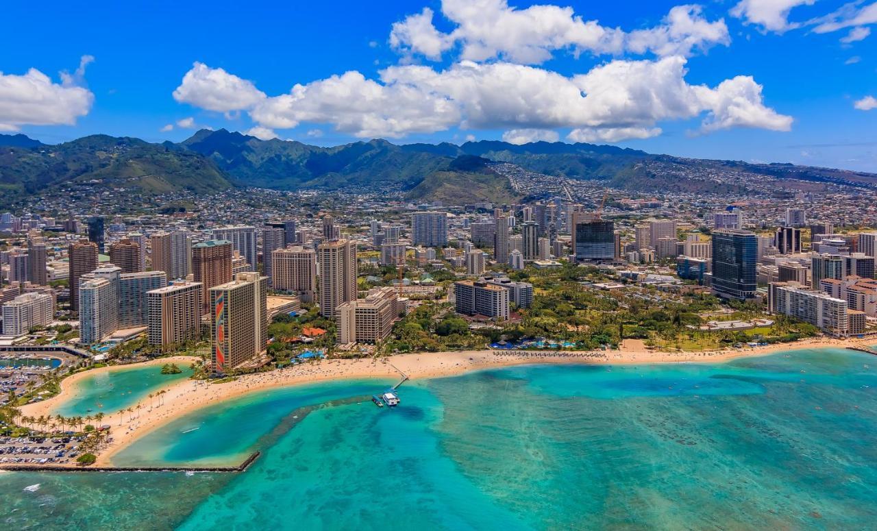 Apartamento Aqua Palms Waikiki Ocean View Lanai Parking Included Honolulu Exterior foto